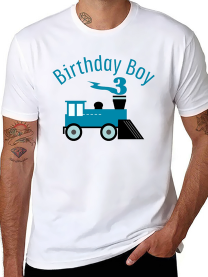 Birthday Boy Train T-Shirt - Third Birthday