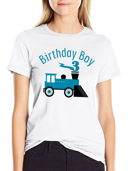 Birthday Boy Train T-Shirt - Third Birthday