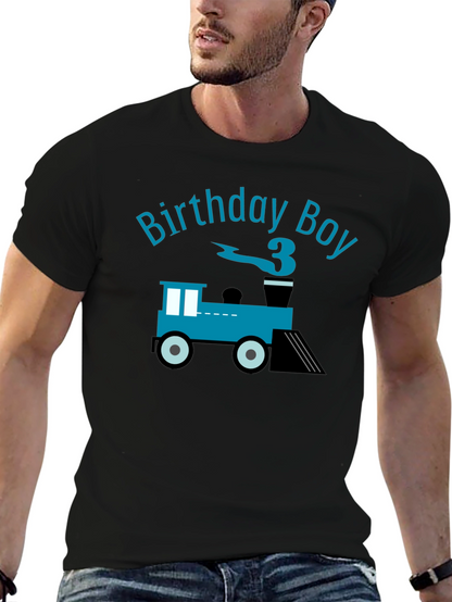 Birthday Boy Train T-Shirt - Third Birthday