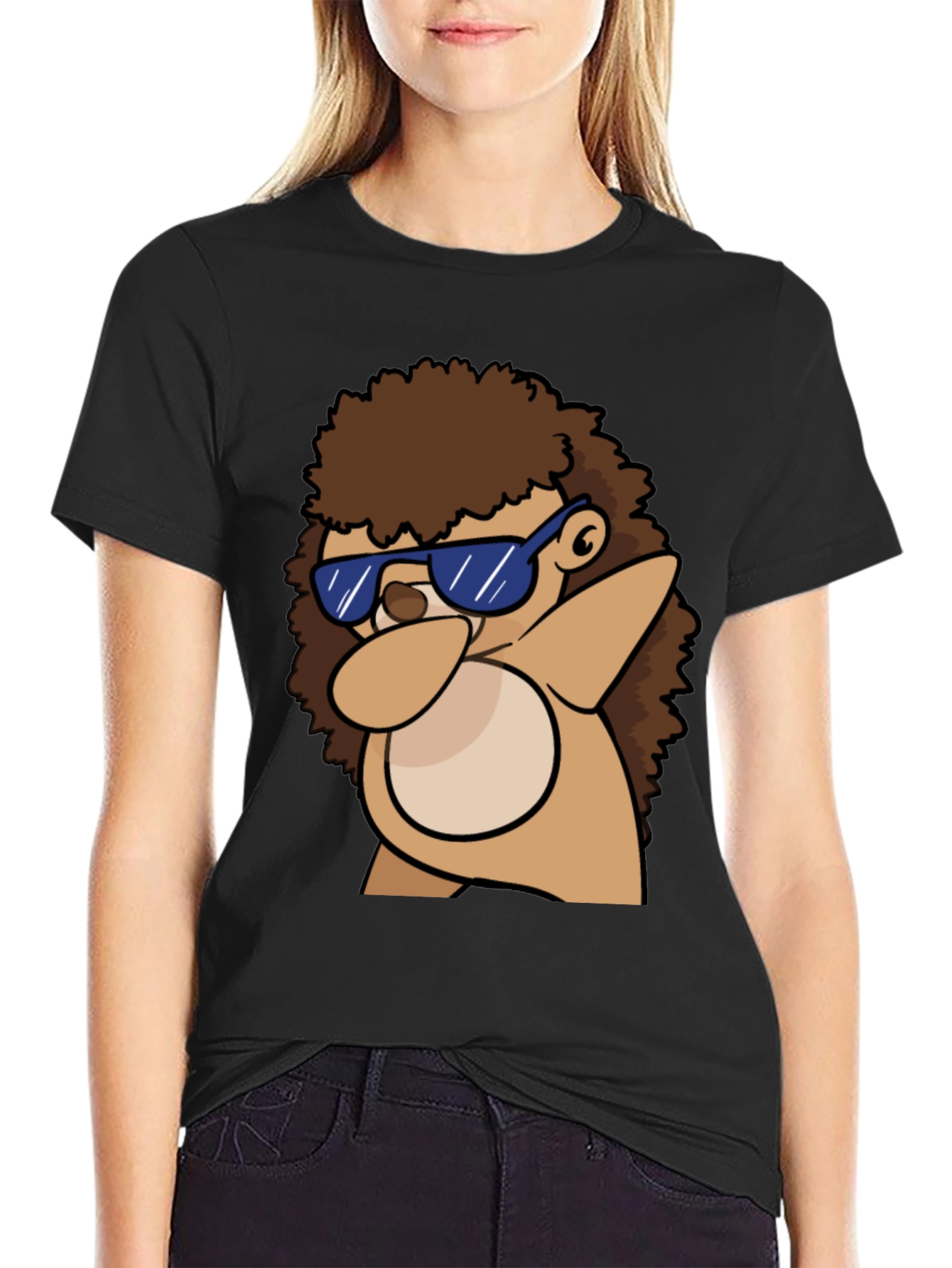 Dabbing Hedgehog Graphic Tee - Cool & Casual