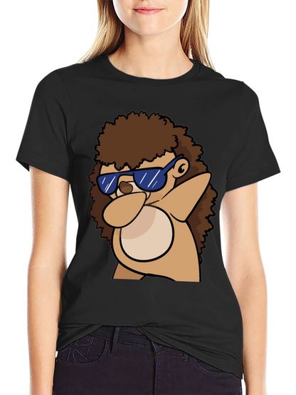 Dabbing Hedgehog Graphic Tee - Cool & Casual