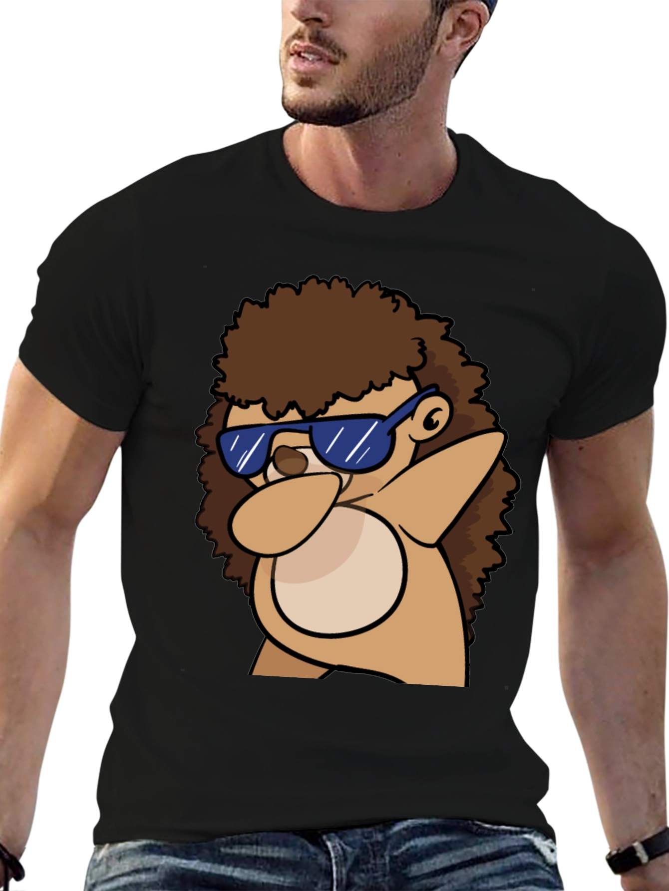Dabbing Hedgehog Graphic Tee - Cool & Casual