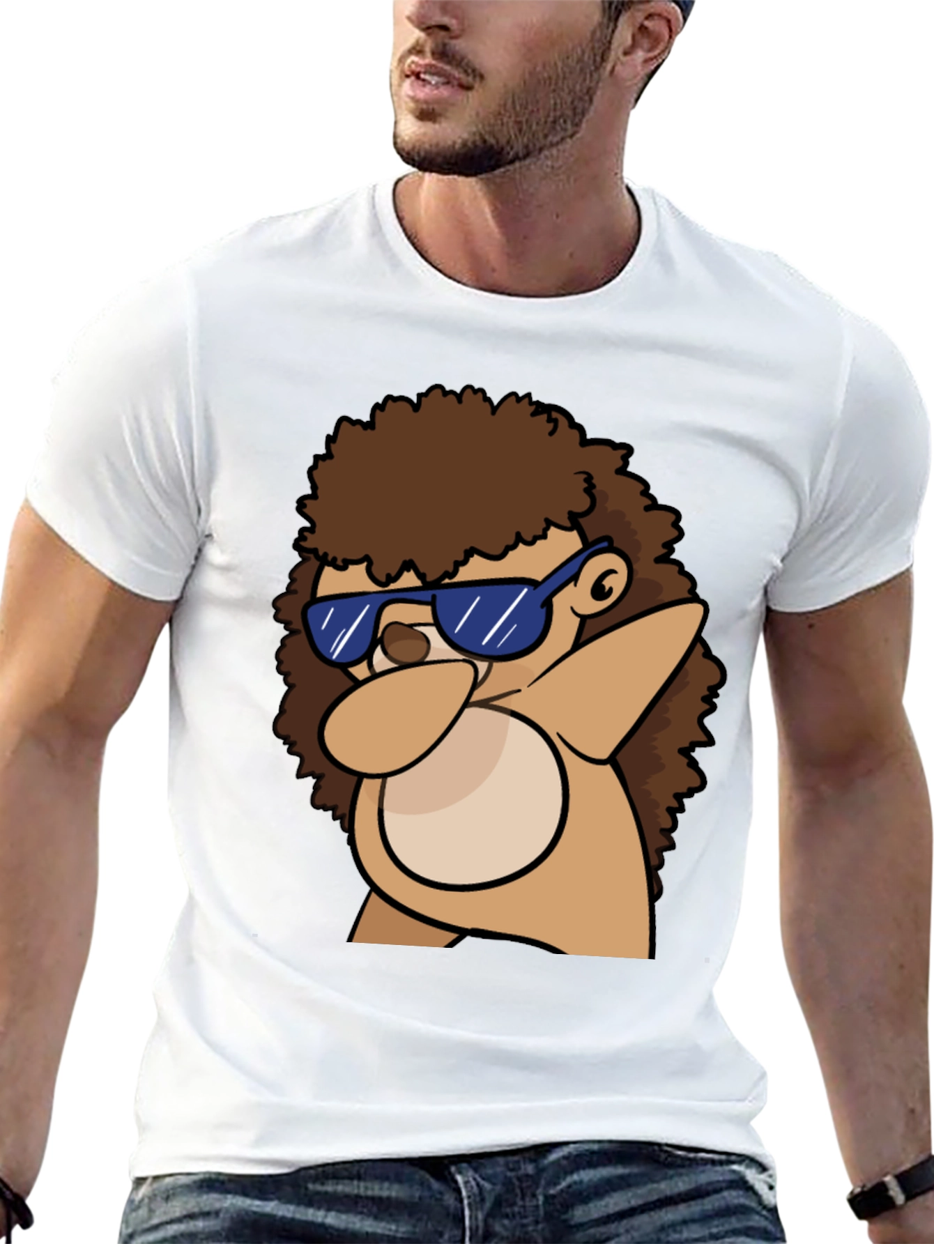 Dabbing Hedgehog Graphic Tee - Cool & Casual