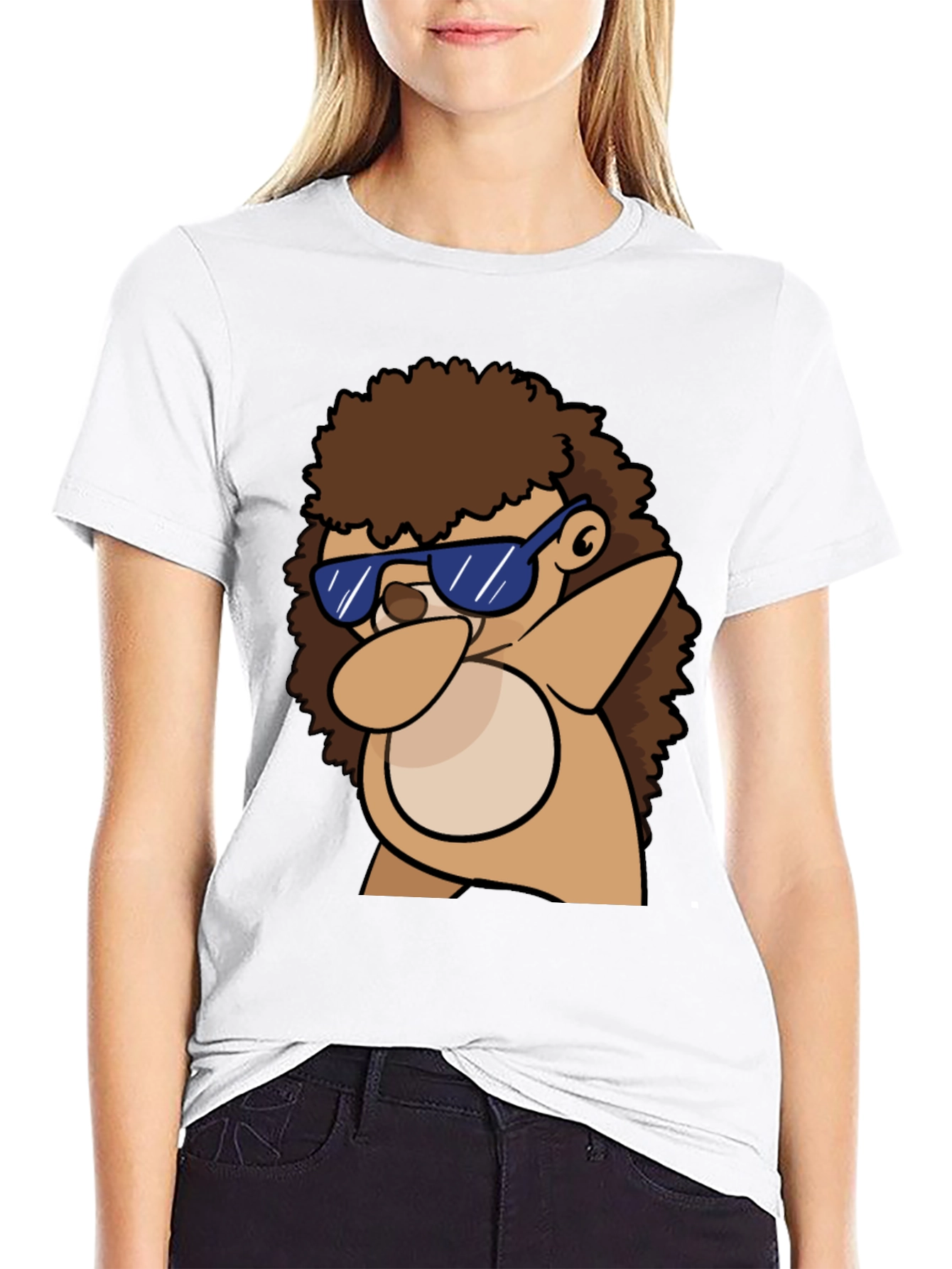 Dabbing Hedgehog Graphic Tee - Cool & Casual