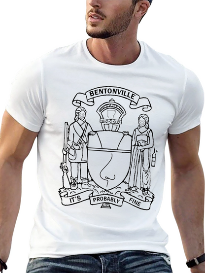 Bentonville Its Probably Fine Black T-Shirt