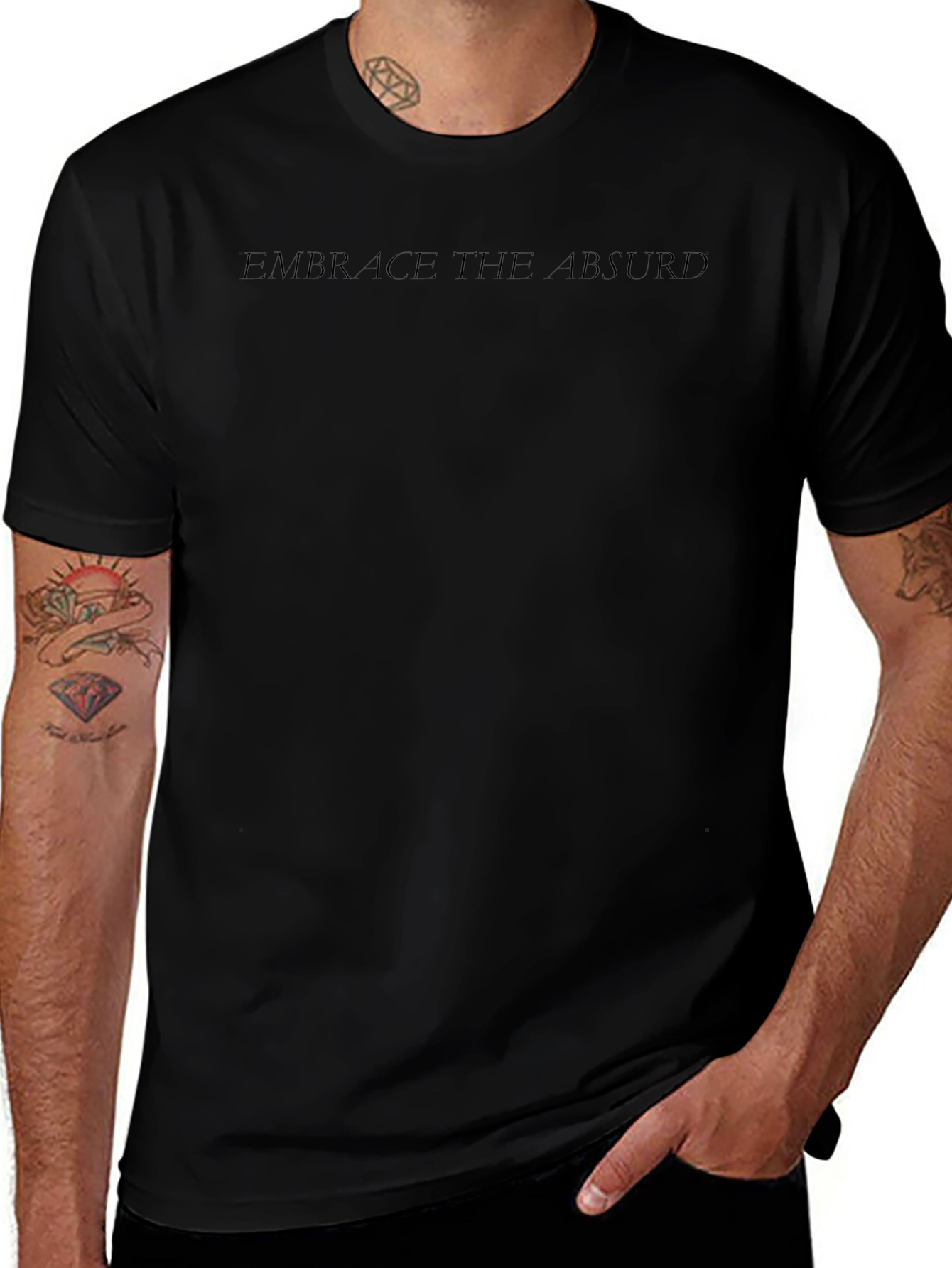 Embrace the Absurd Black Graphic Tee