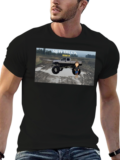 Mud Truck Graphic T-Shirt - Cool Design