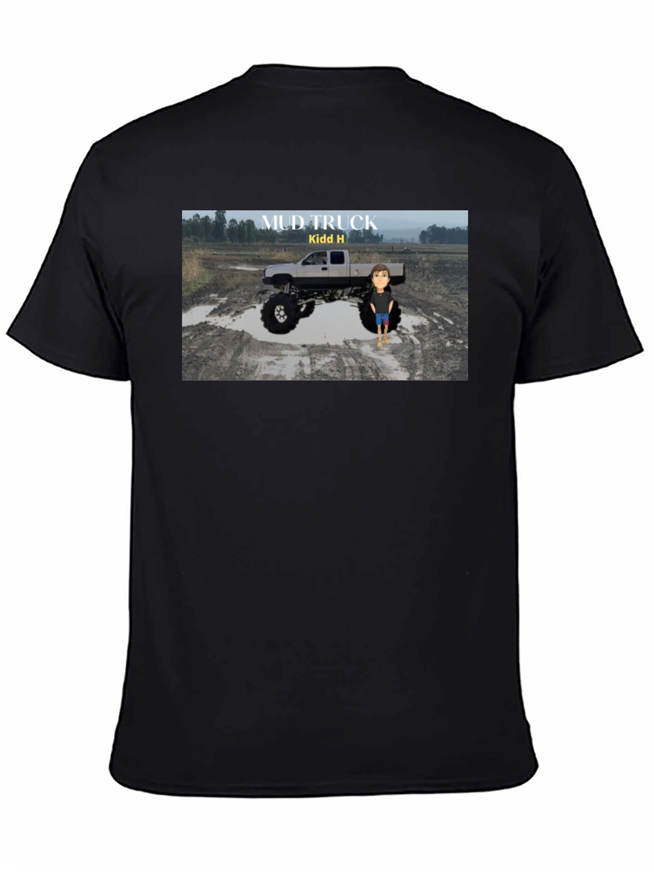 Mud Truck Graphic T-Shirt - Cool Design