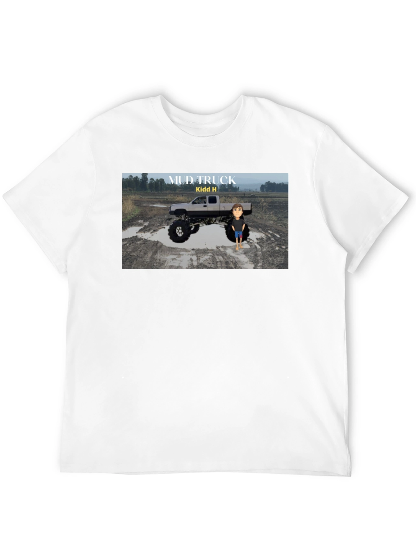 Mud Truck Graphic T-Shirt - Cool Design