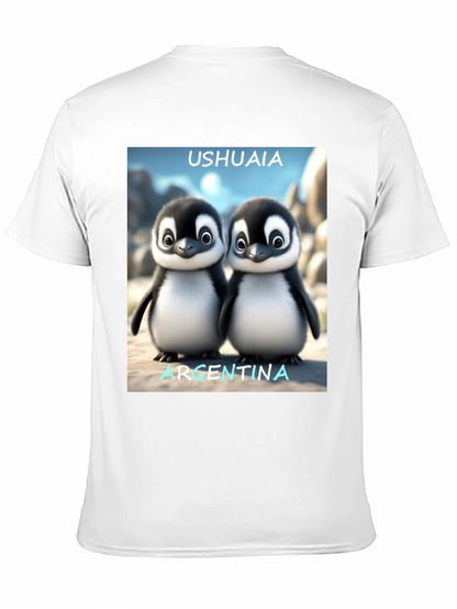 Ushuaia Argentina Penguin Tee - Black