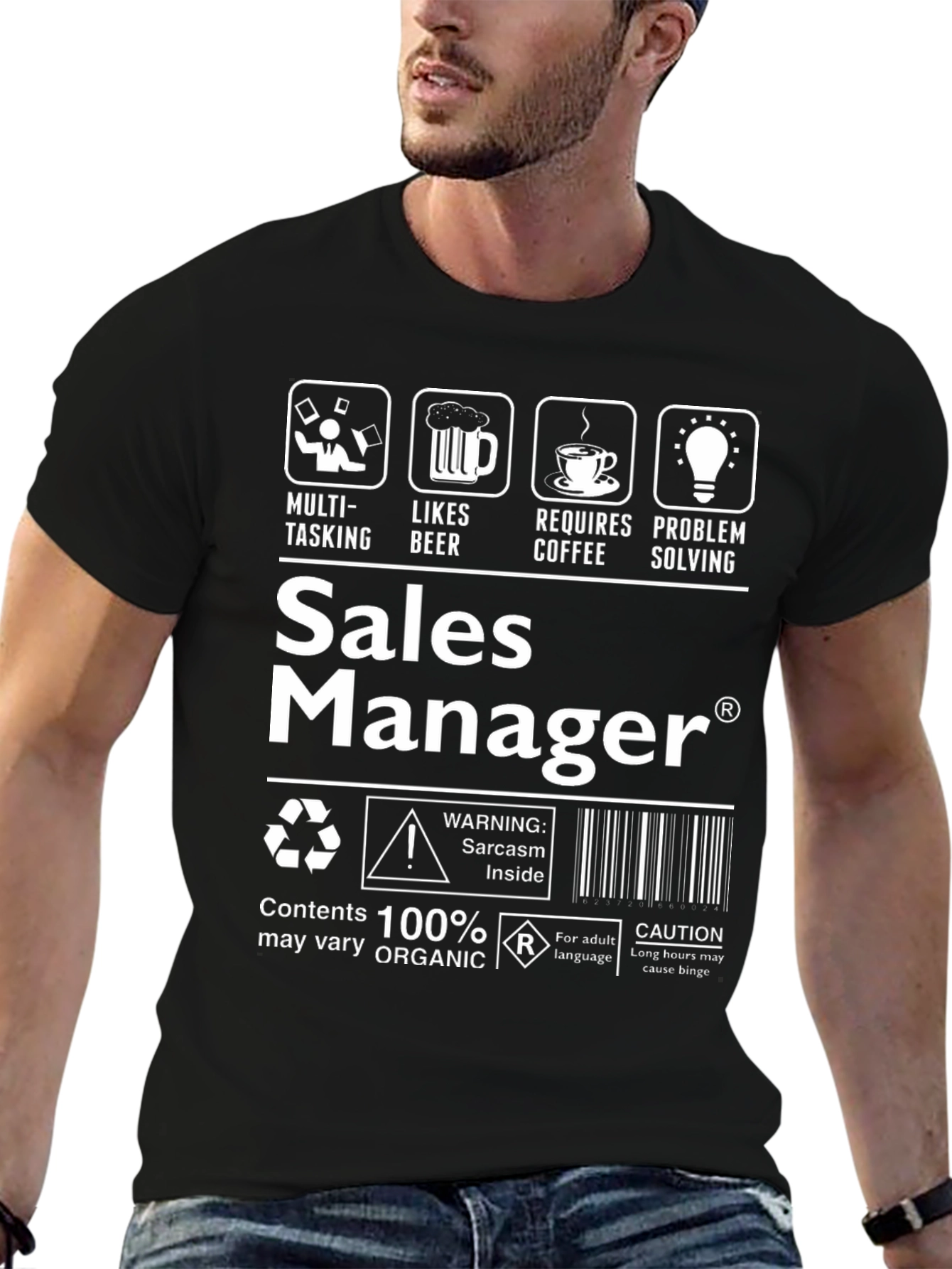 Sales Manager Sarcasm T-Shirt: Funny Job Tee