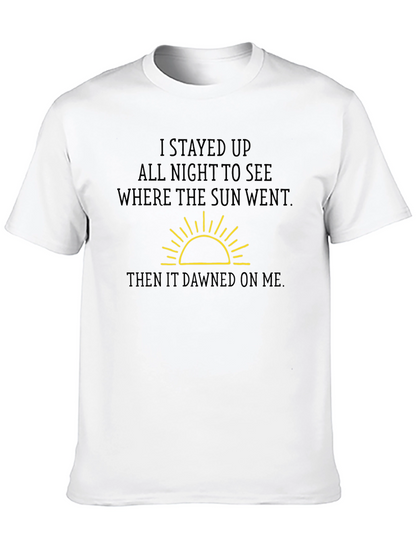 Humorous Sun Graphic T-Shirt