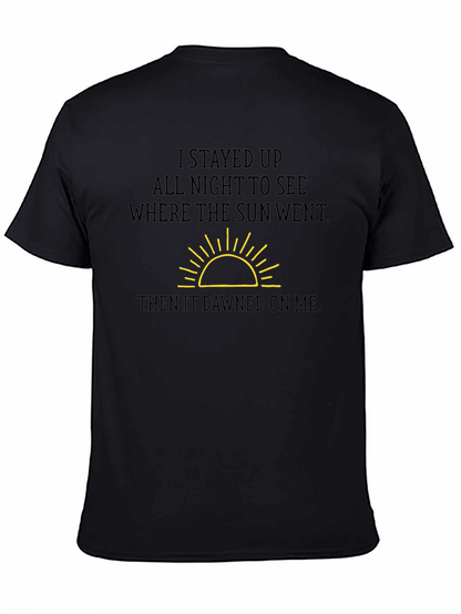 Humorous Sun Graphic T-Shirt