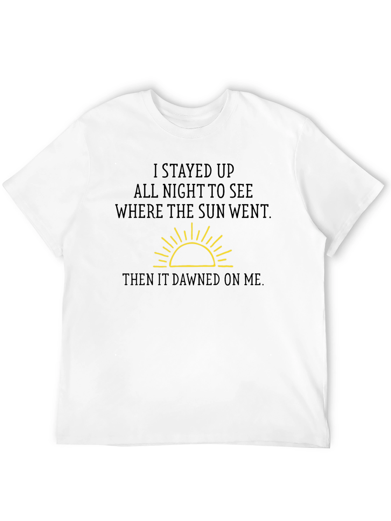 Humorous Sun Graphic T-Shirt