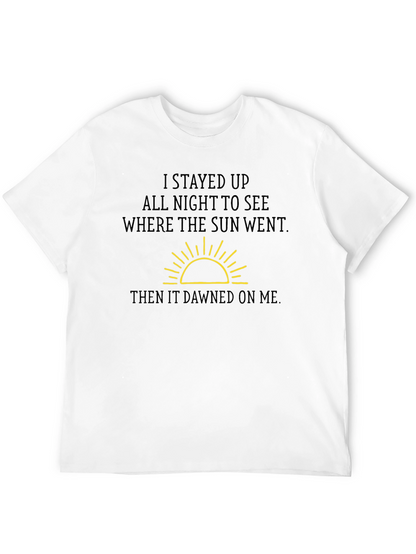 Humorous Sun Graphic T-Shirt