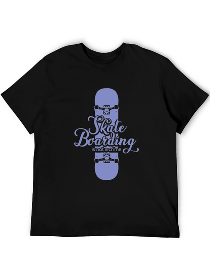 Skateboarding T-Shirt - Skateboarding is Not a Crime