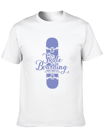 Skateboarding T-Shirt - Skateboarding is Not a Crime