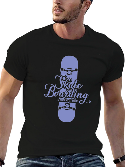 Skateboarding T-Shirt - Skateboarding is Not a Crime