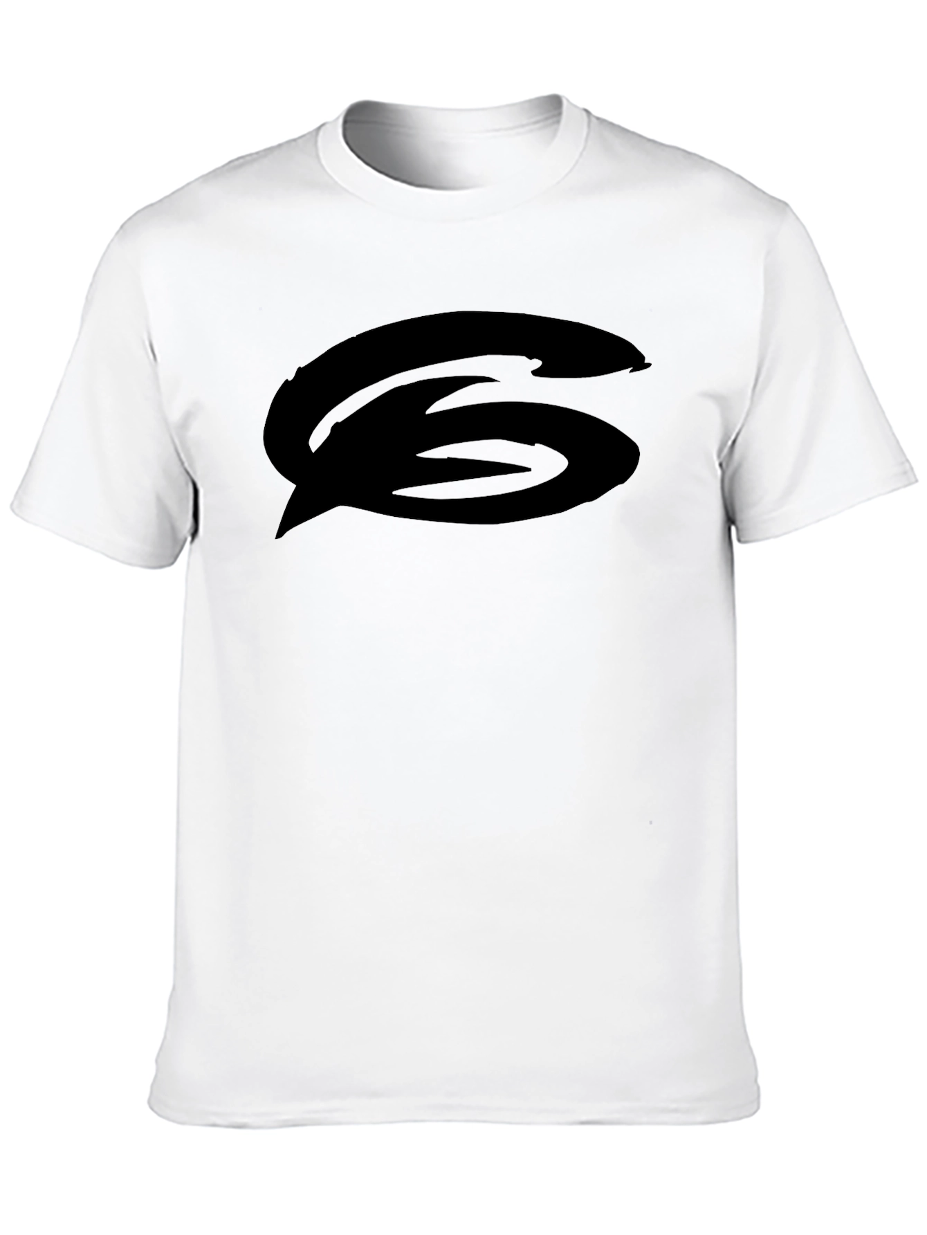 Black Graphic Tee - Bold Logo Casual Wear