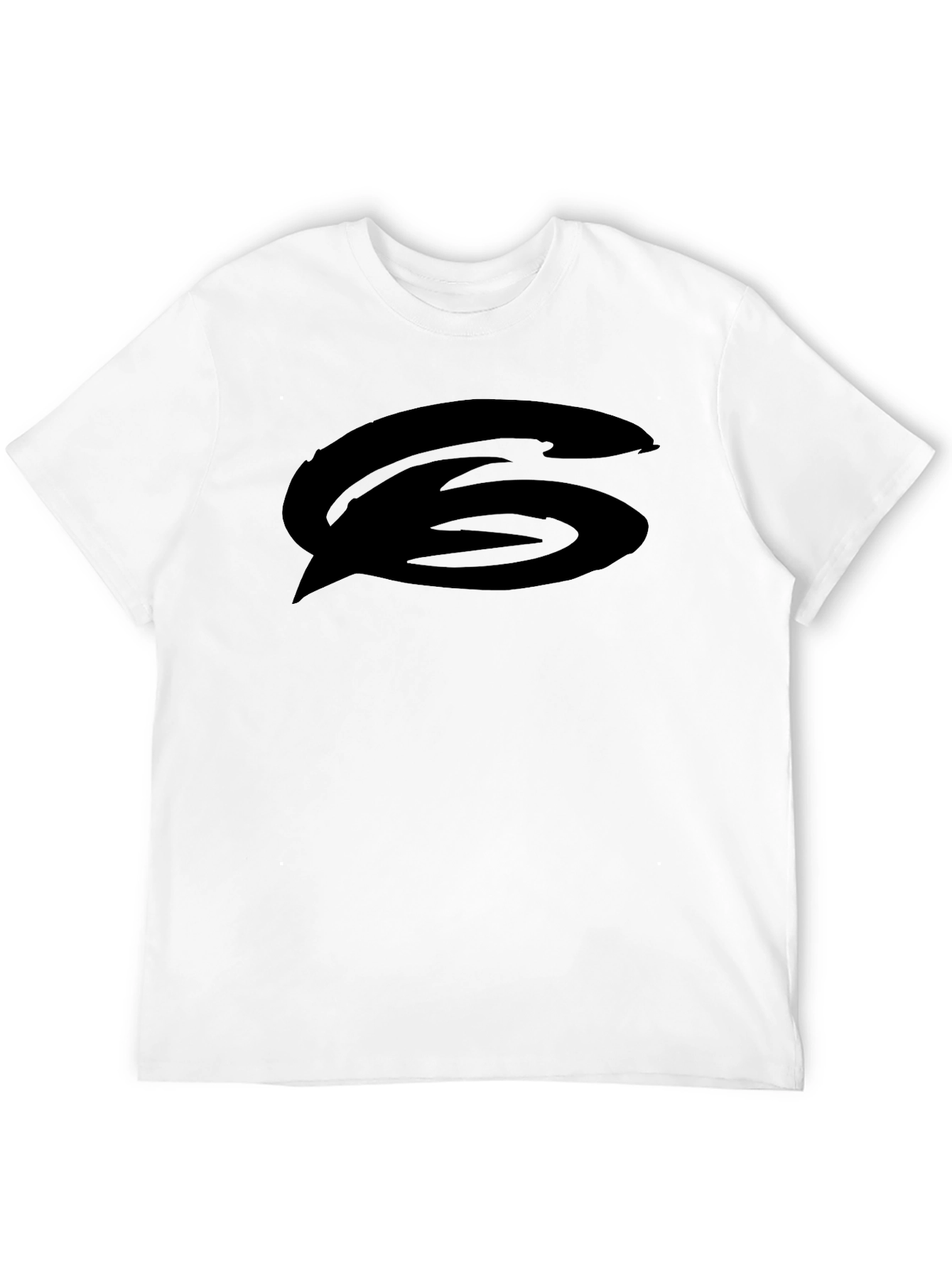 Black Graphic Tee - Bold Logo Casual Wear