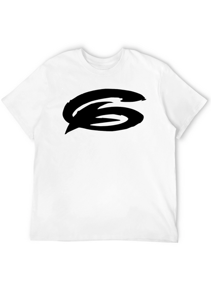Black Graphic Tee - Bold Logo Casual Wear