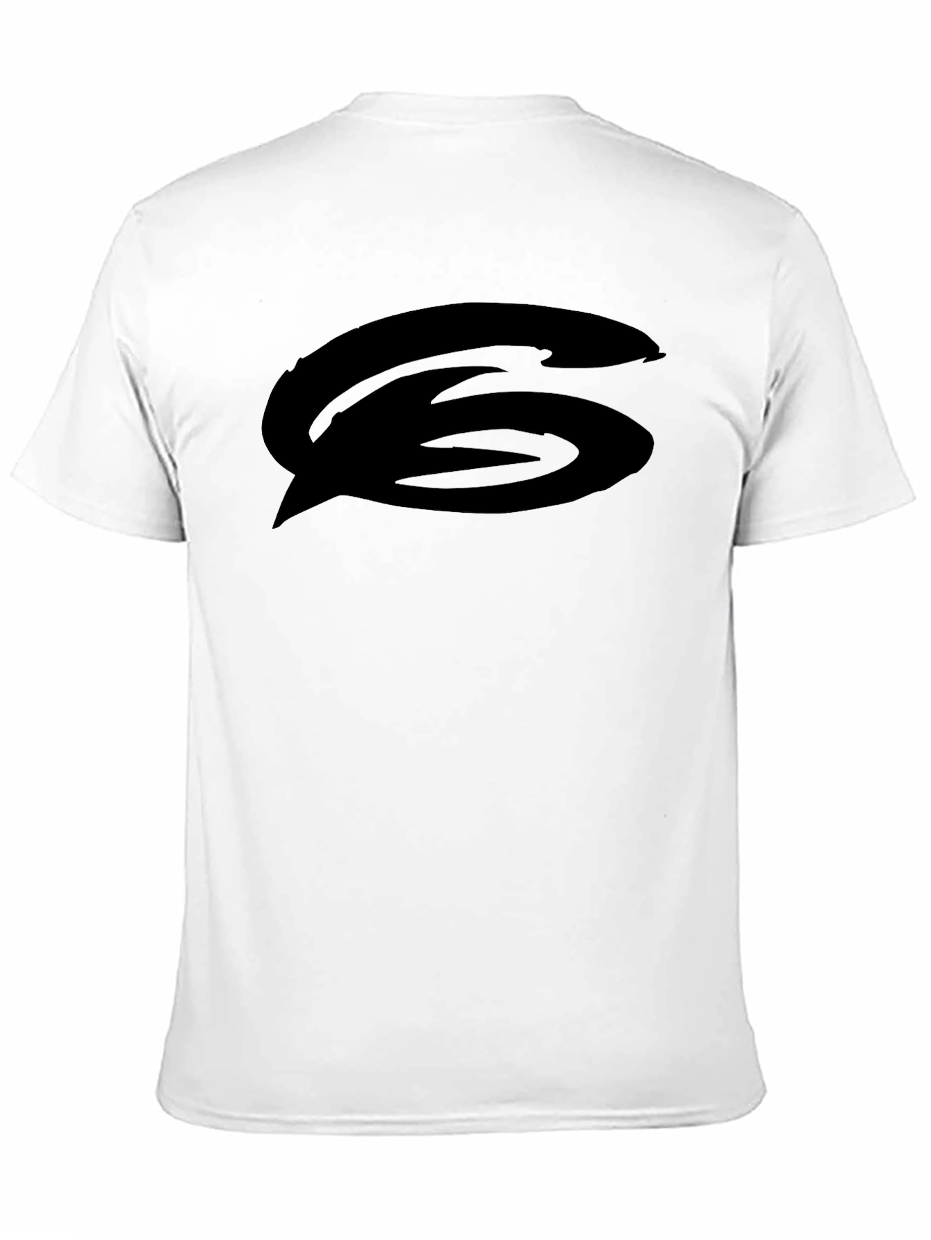 Black Graphic Tee - Bold Logo Casual Wear