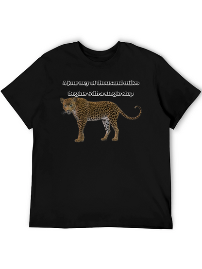 Motivational Leopard T-Shirt - A Journey