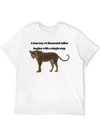 Motivational Leopard T-Shirt - A Journey