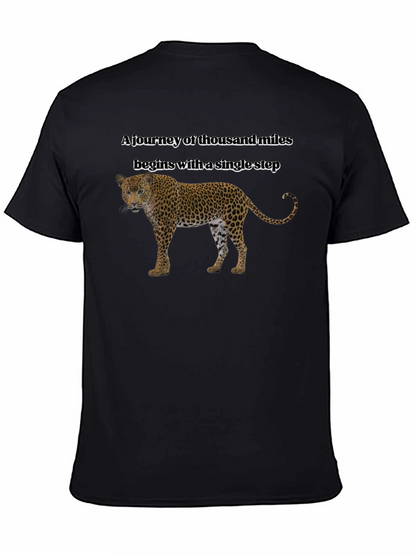 Motivational Leopard T-Shirt - A Journey