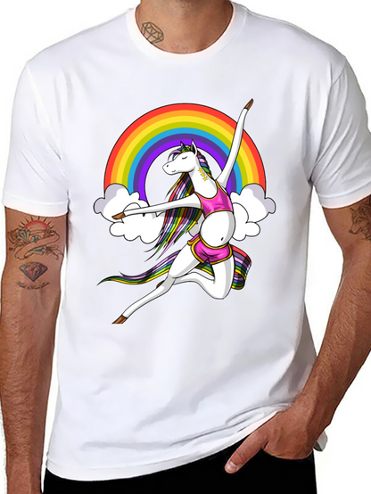 Rainbow Unicorn Dancer Graphic Tee