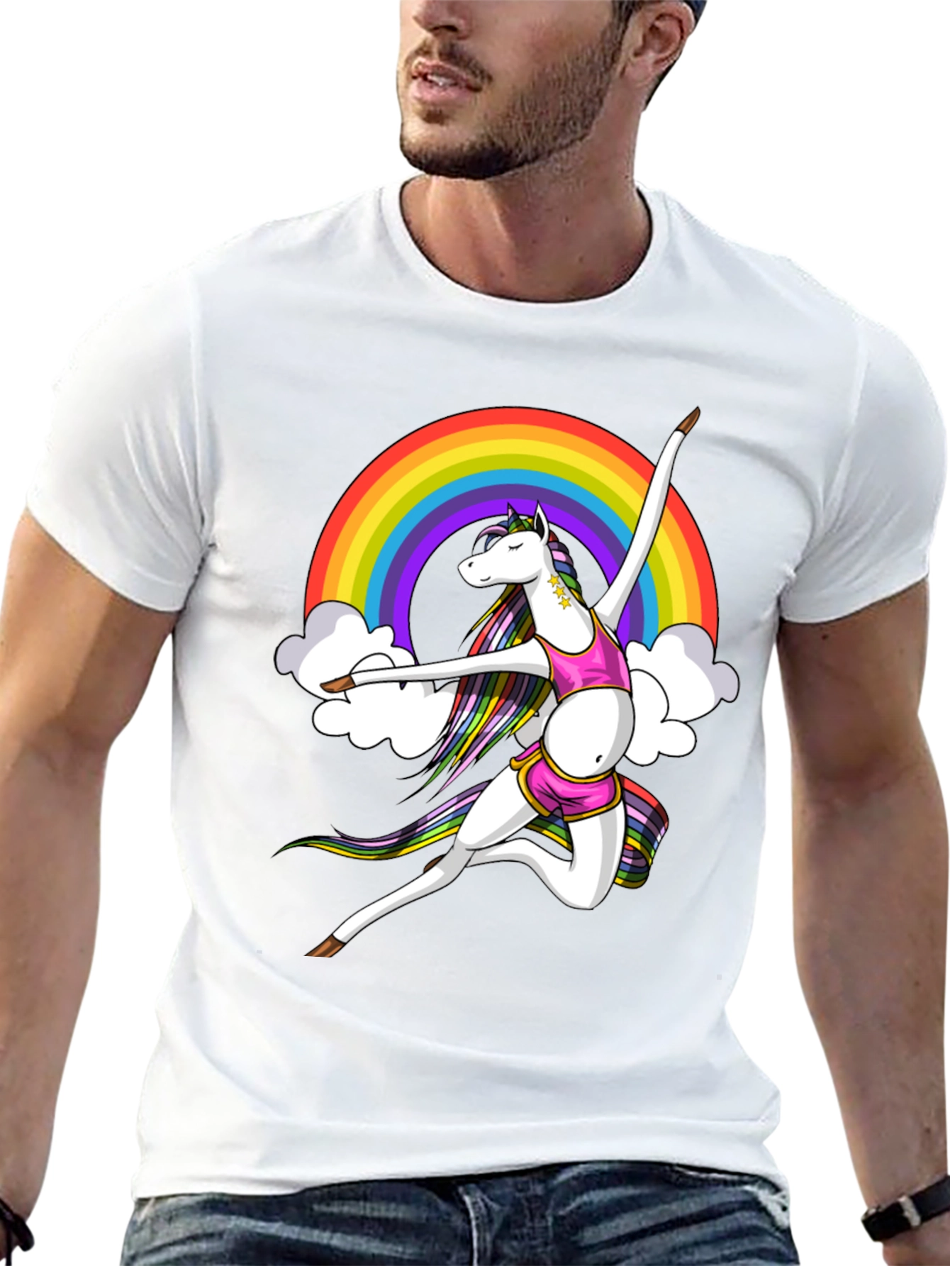 Rainbow Unicorn Dancer Graphic Tee