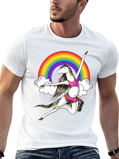 Rainbow Unicorn Dancer Graphic Tee