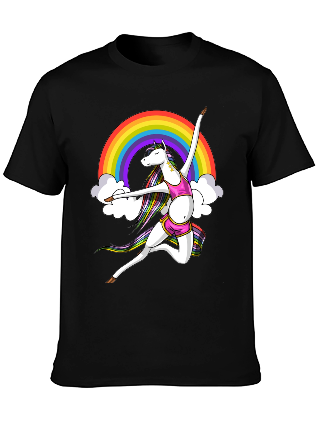 Rainbow Unicorn Dancer Graphic Tee