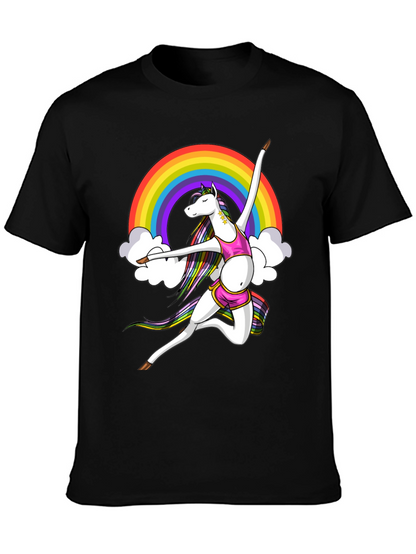 Rainbow Unicorn Dancer Graphic Tee