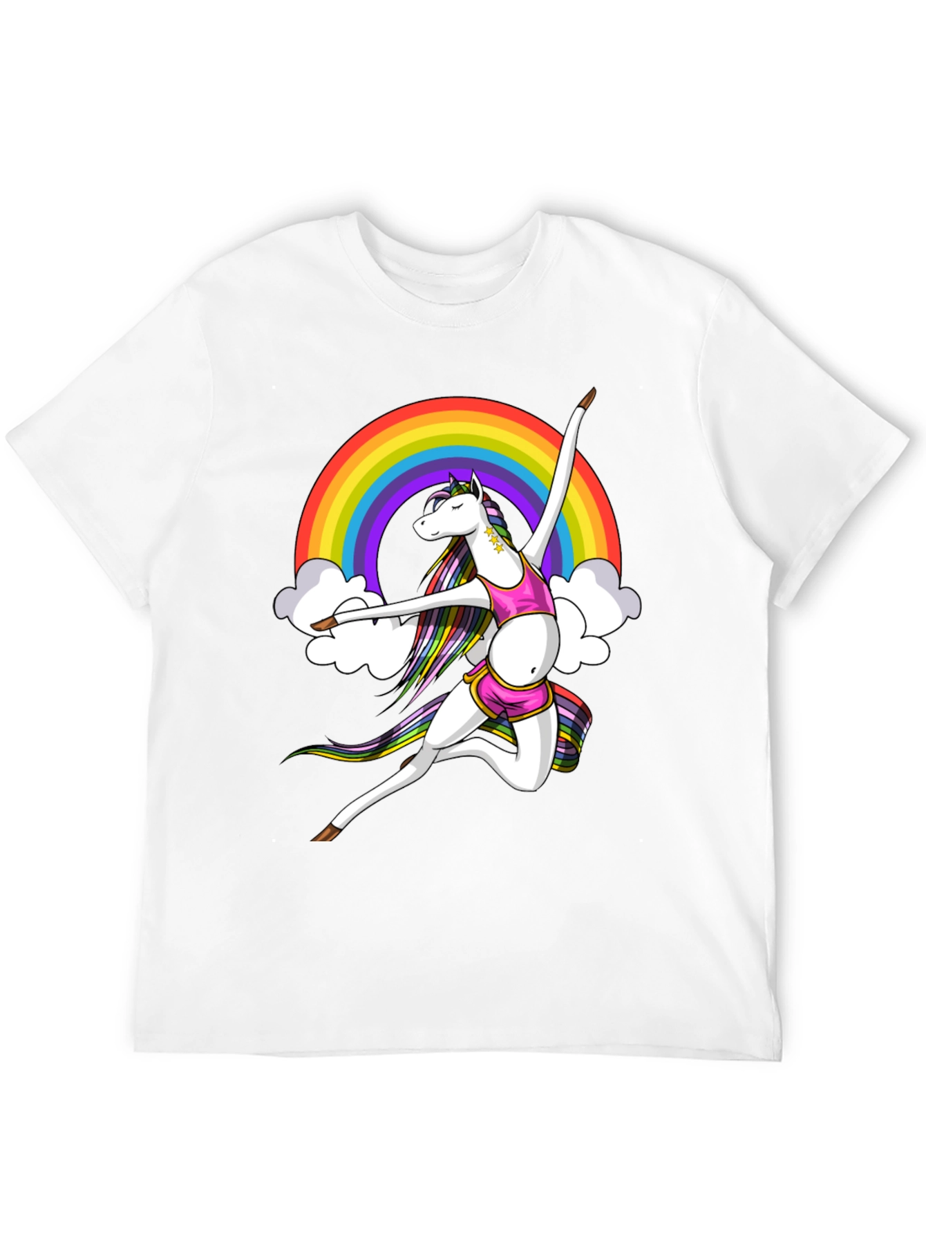 Rainbow Unicorn Dancer Graphic Tee