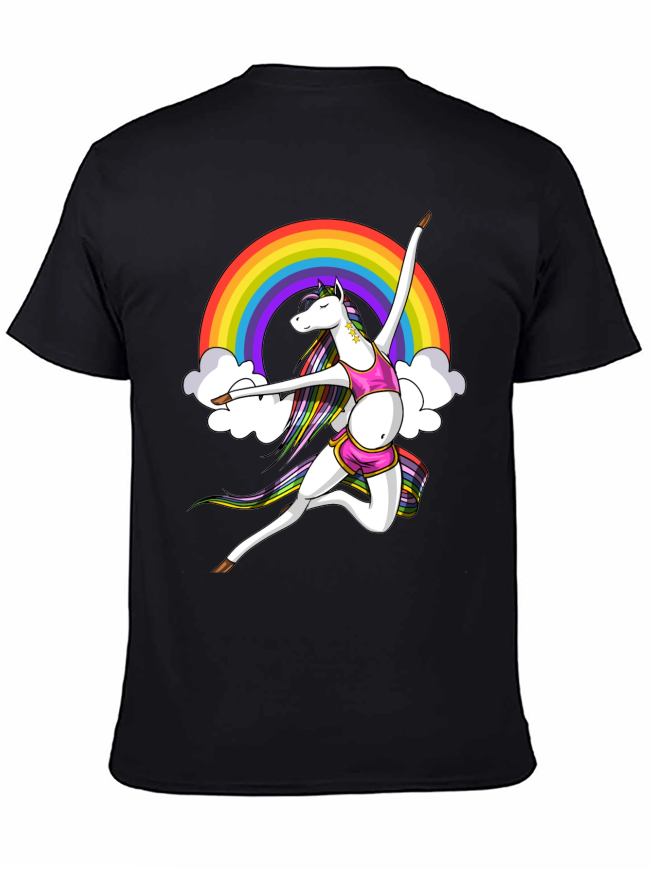 Rainbow Unicorn Dancer Graphic Tee