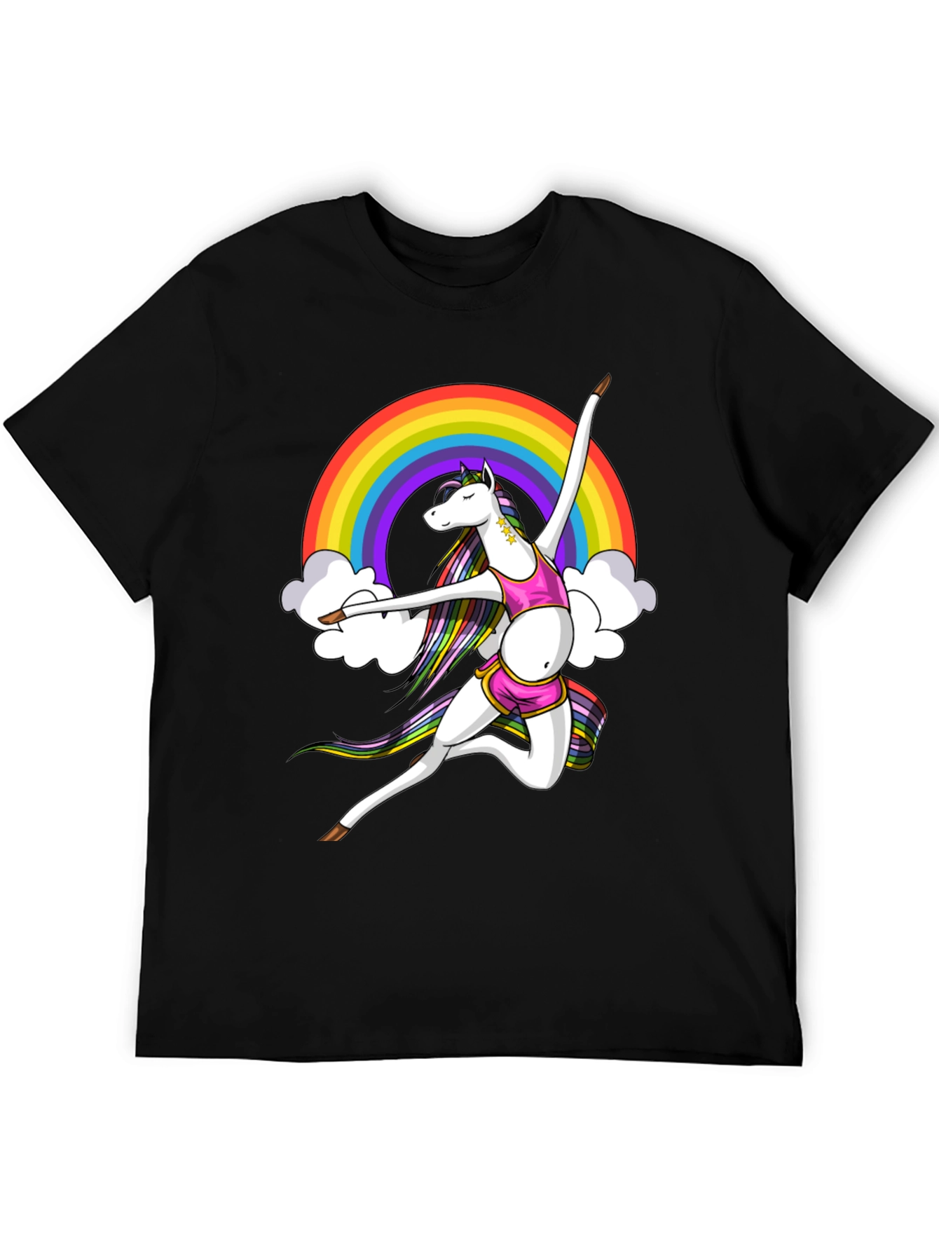Rainbow Unicorn Dancer Graphic Tee