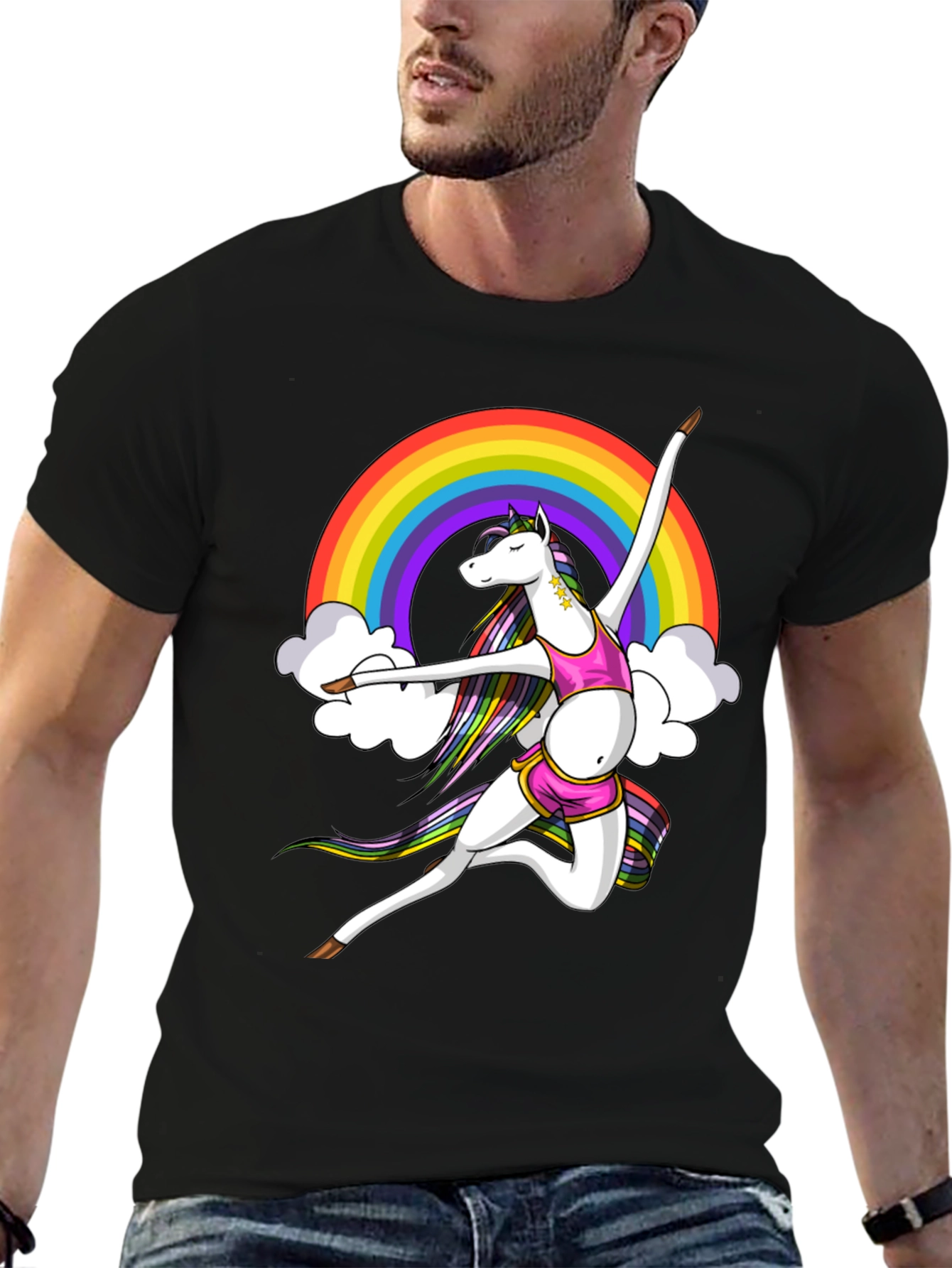 Rainbow Unicorn Dancer Graphic Tee