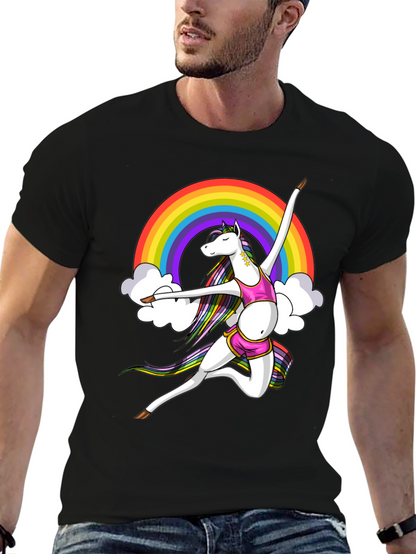 Rainbow Unicorn Dancer Graphic Tee