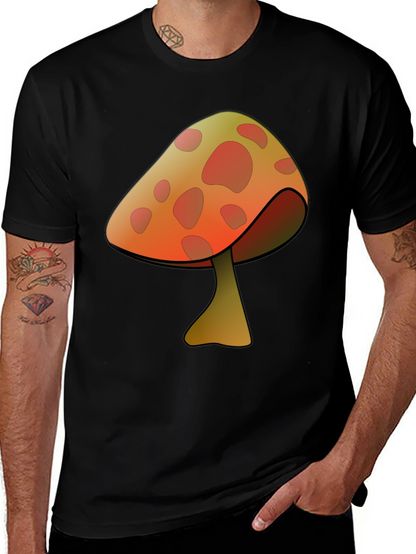 Mushroom Graphic Print T-Shirt