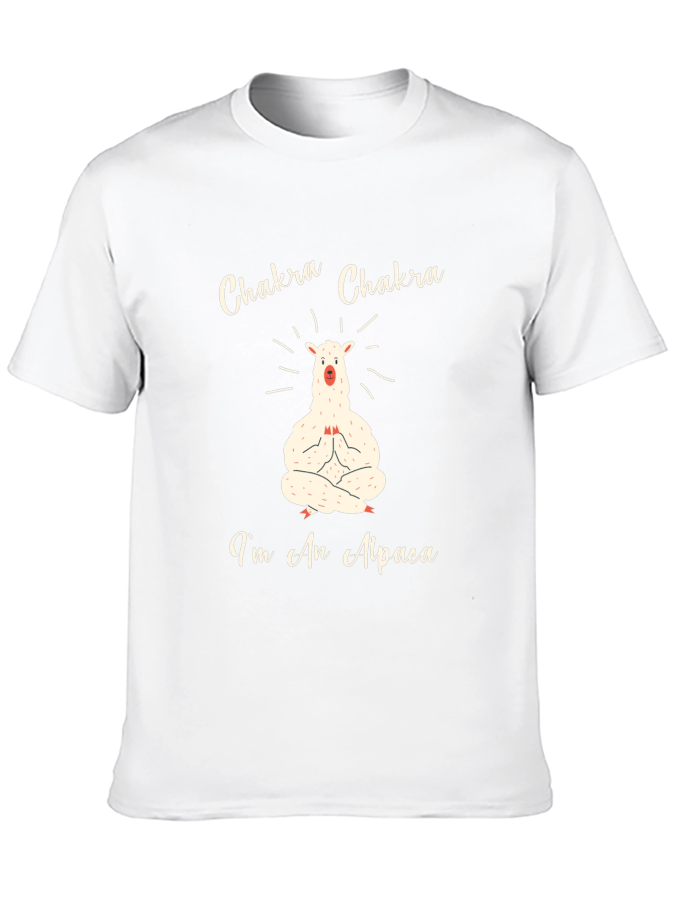 Chakra Alpaca T-Shirt - Meditating Animal Tee