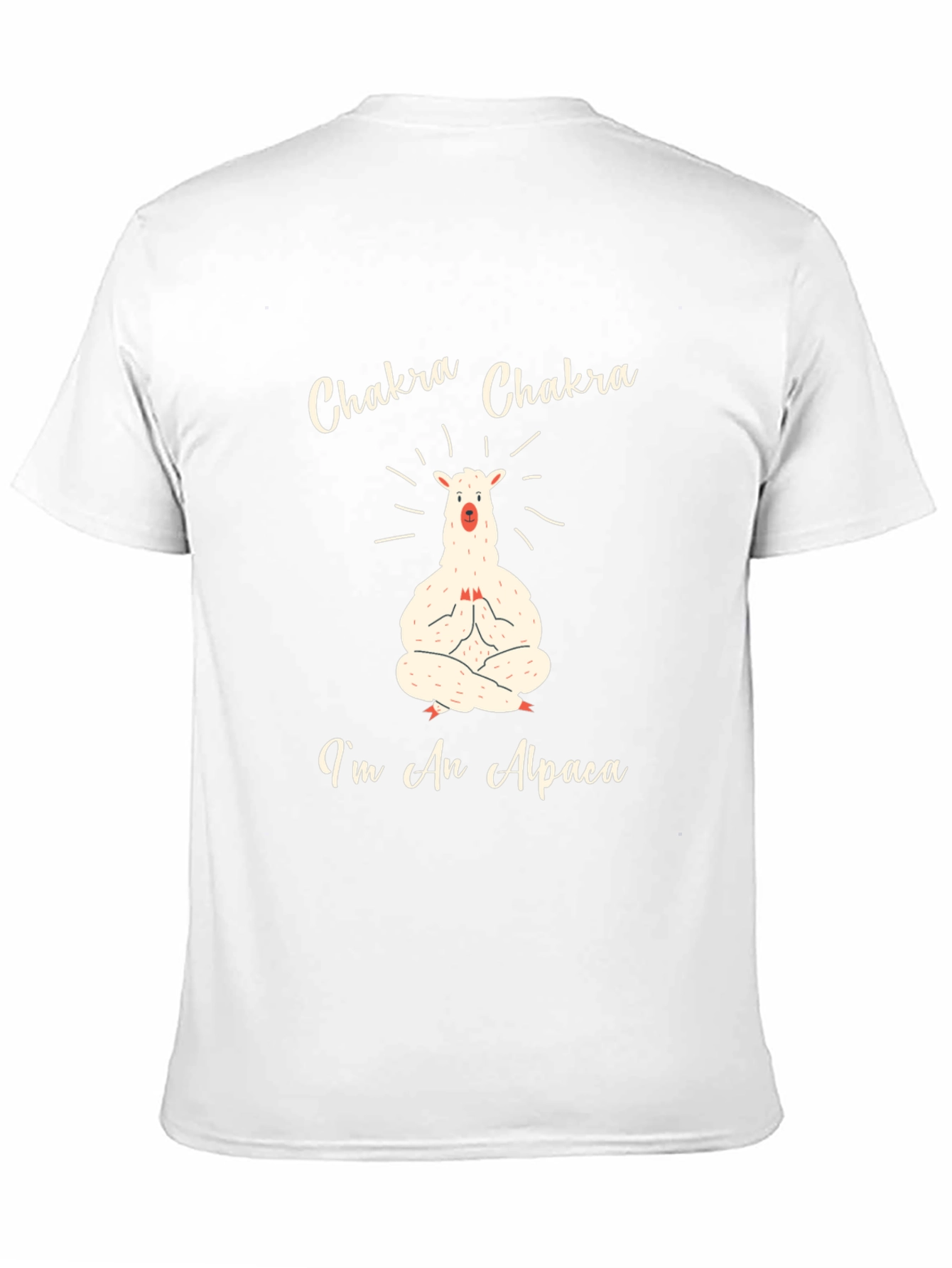 Chakra Alpaca T-Shirt - Meditating Animal Tee