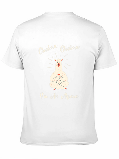 Chakra Alpaca T-Shirt - Meditating Animal Tee