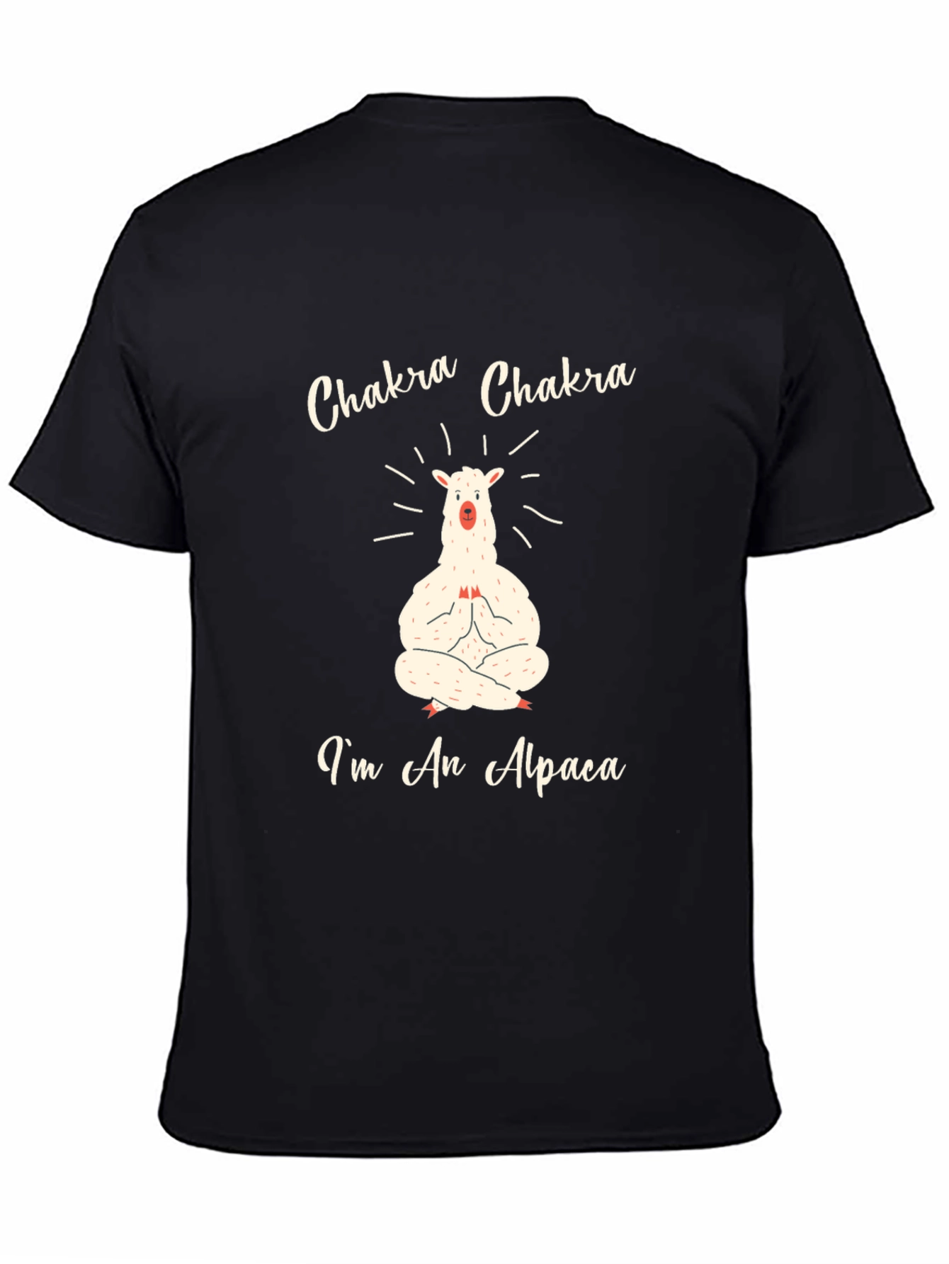Chakra Alpaca T-Shirt - Meditating Animal Tee