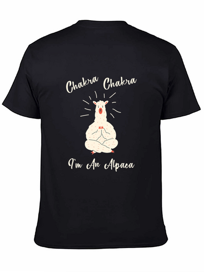 Chakra Alpaca T-Shirt - Meditating Animal Tee