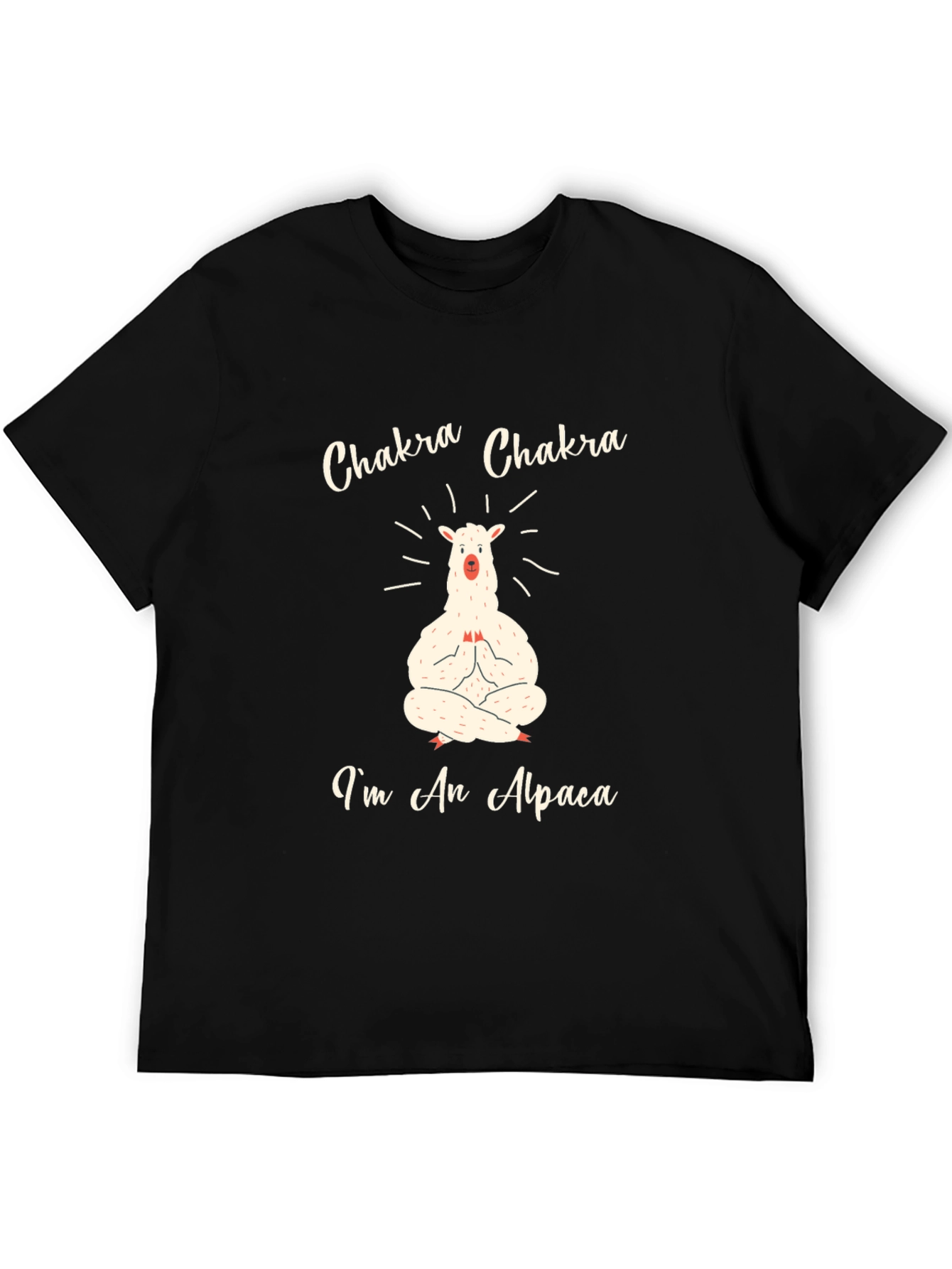Chakra Alpaca T-Shirt - Meditating Animal Tee
