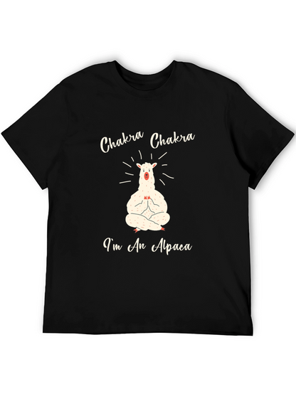 Chakra Alpaca T-Shirt - Meditating Animal Tee