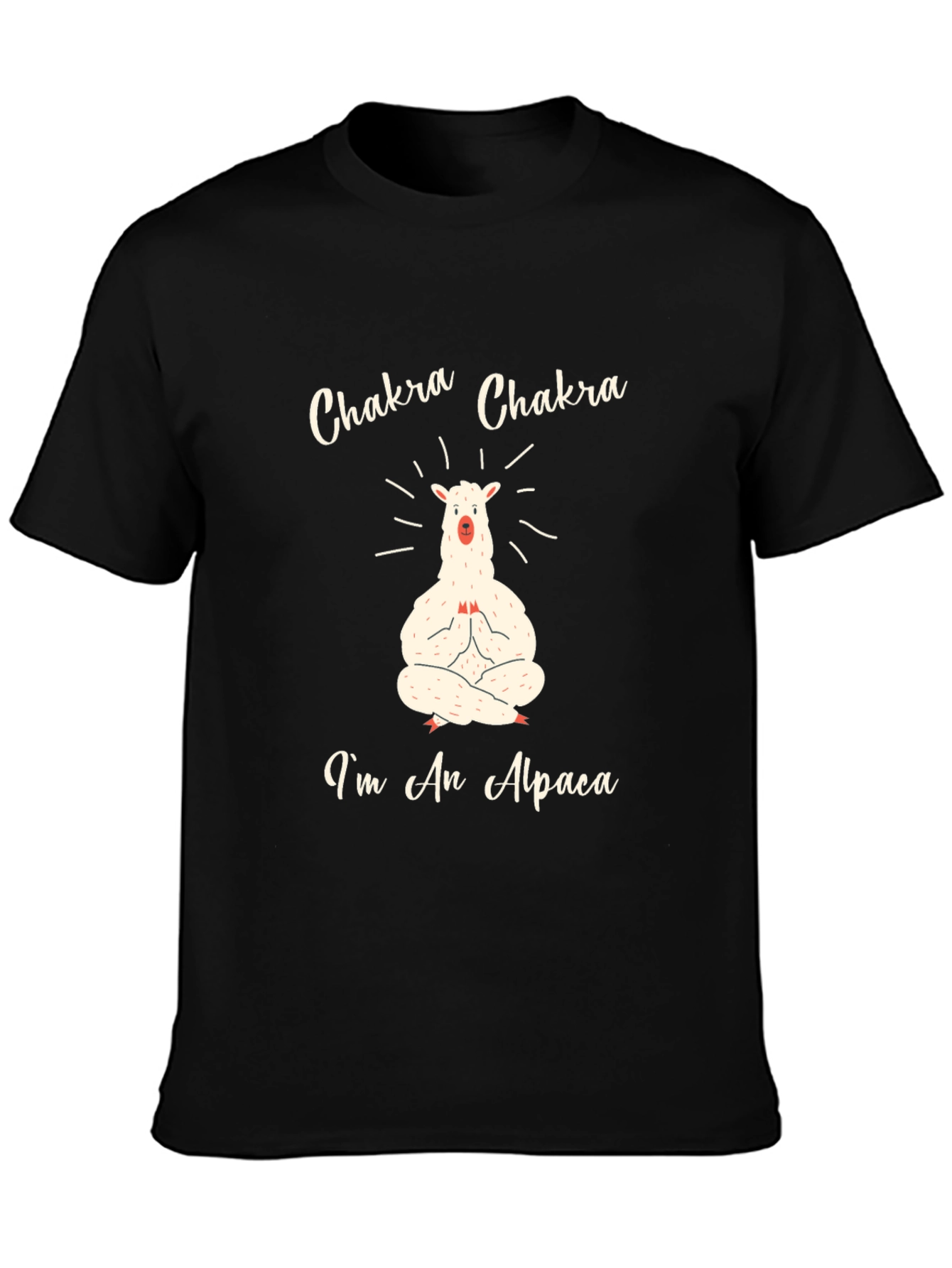 Chakra Alpaca T-Shirt - Meditating Animal Tee