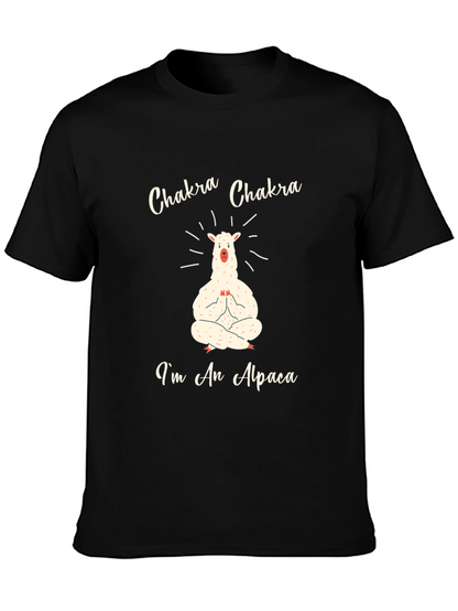 Chakra Alpaca T-Shirt - Meditating Animal Tee