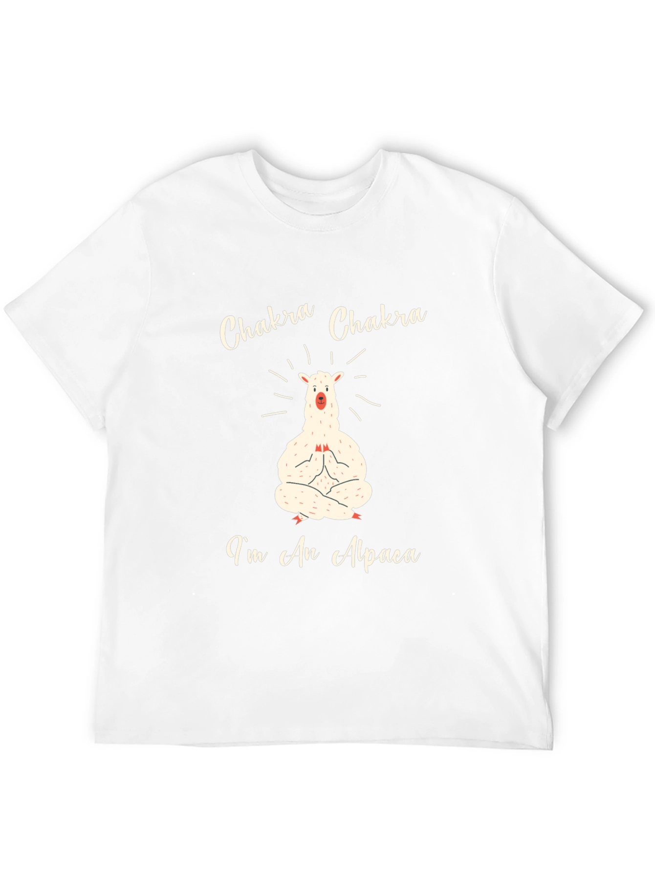 Chakra Alpaca T-Shirt - Meditating Animal Tee